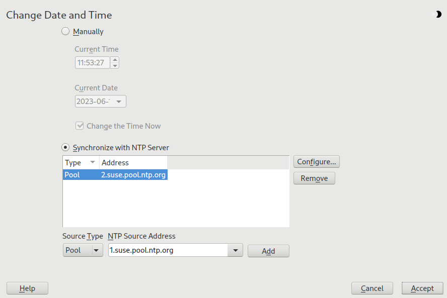 #1: Setting date and time with NTP server #1: Setting date and time with NTP server