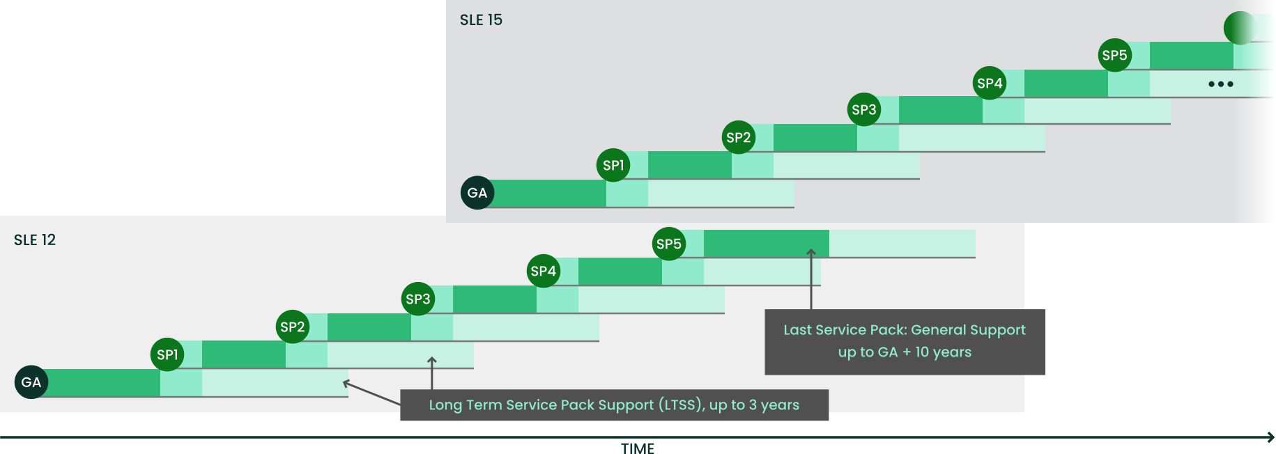 Long term service pack support Long term service pack support