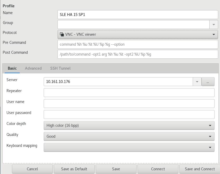 Remote desktop preference Remote desktop preference