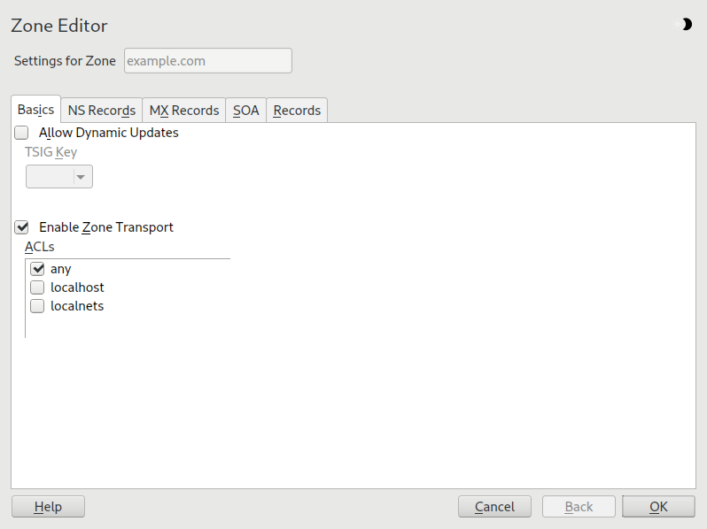 DNS server: Zone Editor (Basics) DNS server: Zone Editor (Basics)