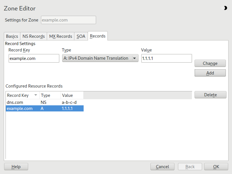 Adding a record for a primary zone Adding a record for a primary zone