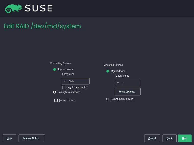 #1: Setting up the system with a software RAID device for the root (/) partition #1: Setting up the system with a software RAID device for the root (/) partition