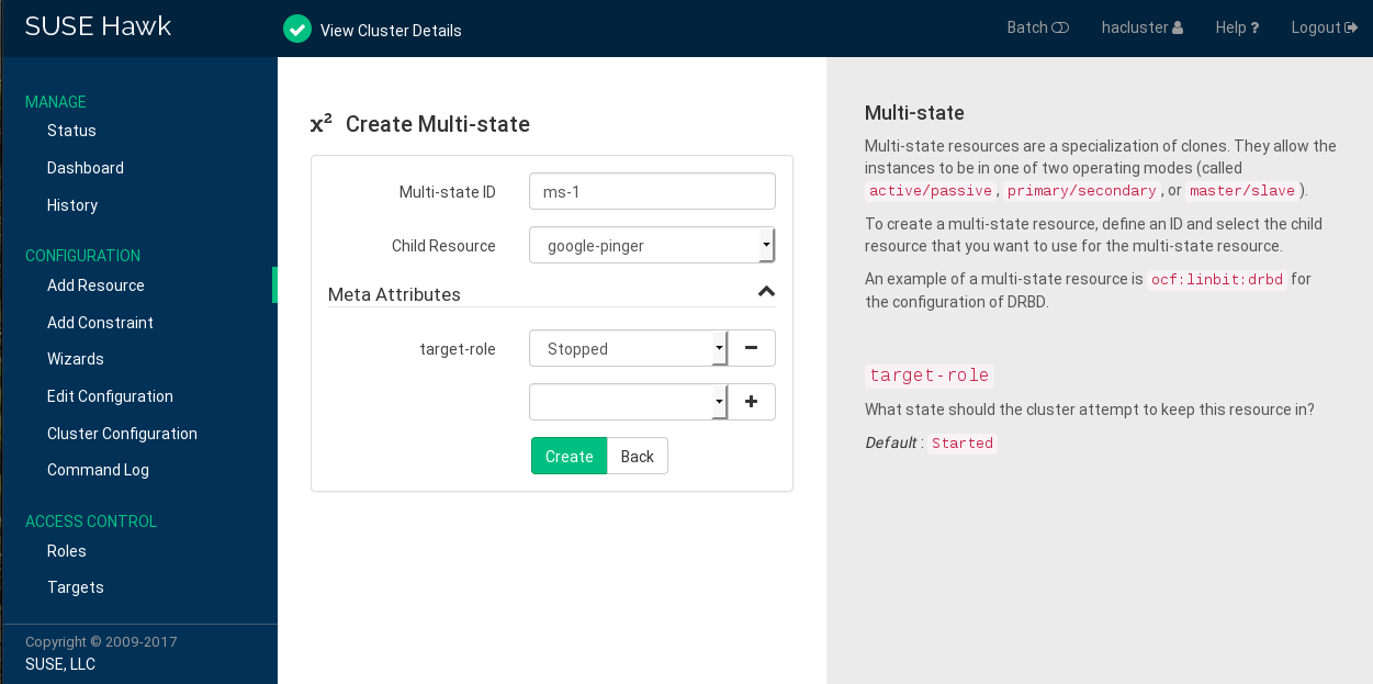 Hawk2—Multi-state Resource Hawk2—Multi-state Resource