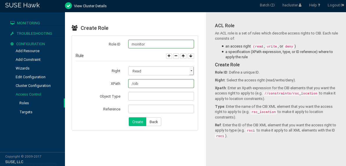 #1: Adding a monitor role with Hawk2 #1: Adding a monitor role with Hawk2