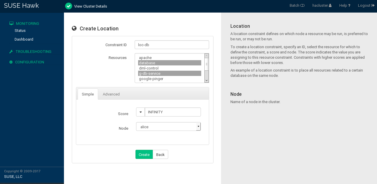 Hawk2—location constraint Hawk2—location constraint