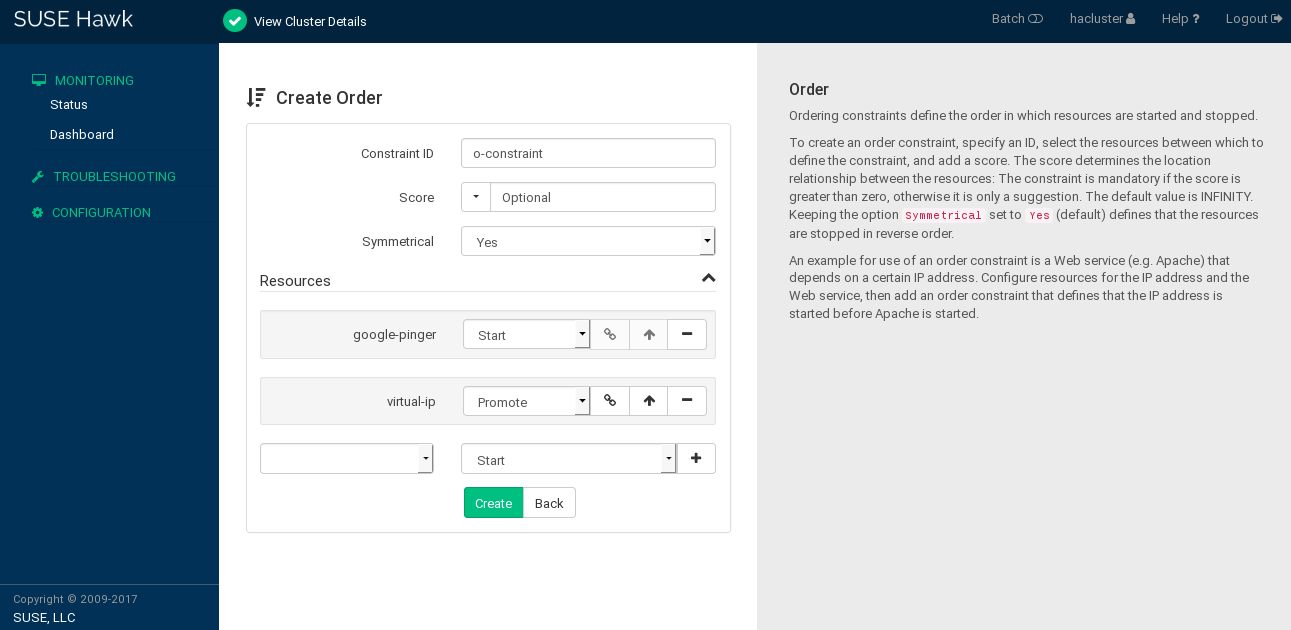 Hawk2—order constraint Hawk2—order constraint