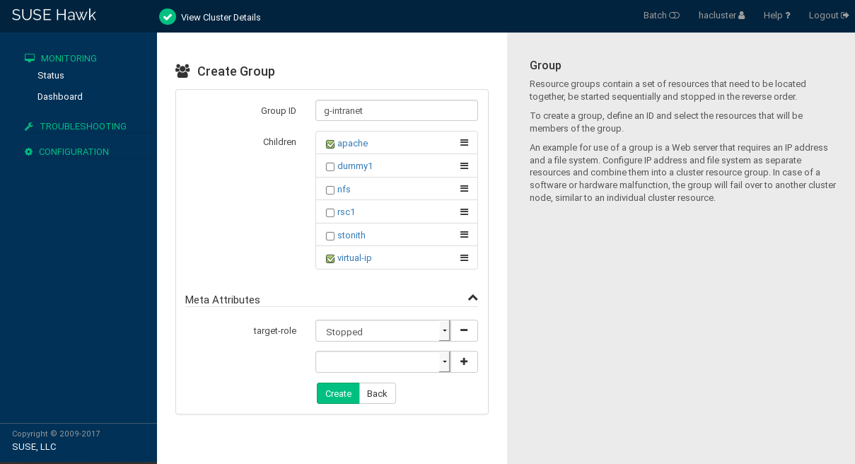 Hawk2—resource group Hawk2—resource group